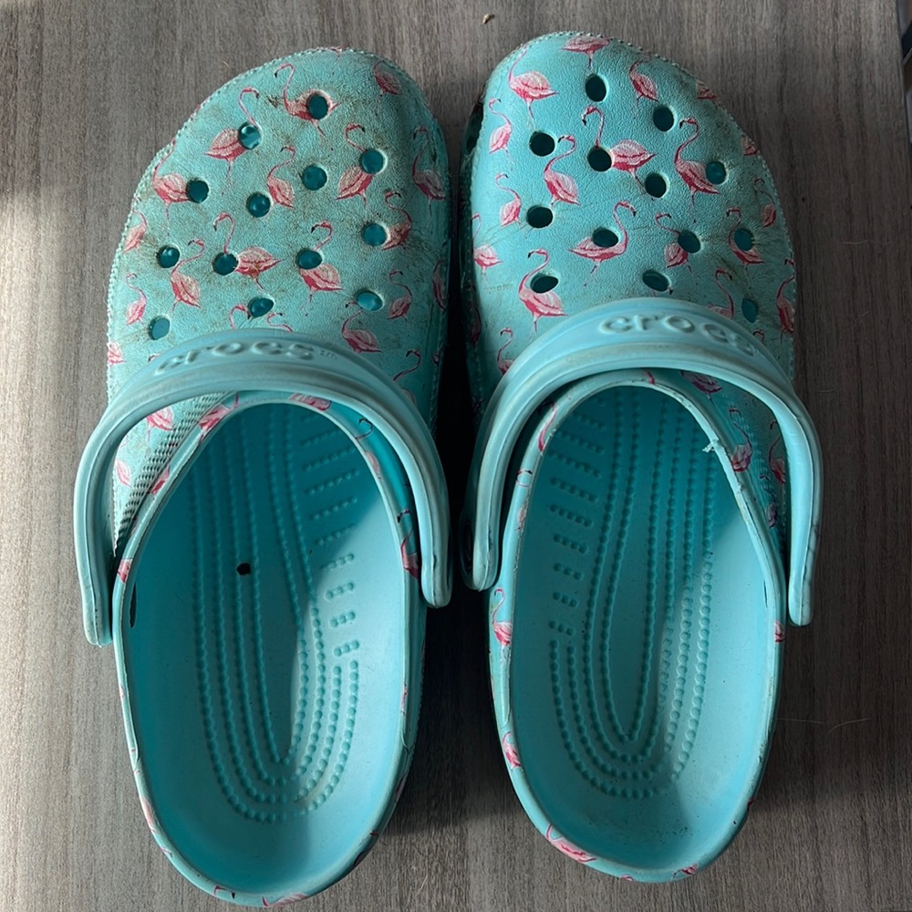 Flamingo crocs
